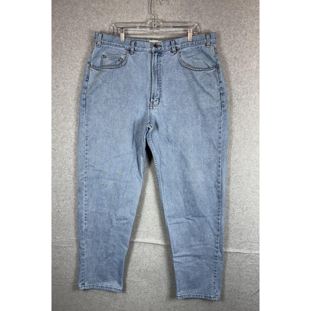 Merona Jeans Mens 40x32‎ Blue Denim Classic Fit Straight Leg Five Pocket Zip Fly